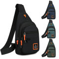 Men's Leisure Outdoor Hiking Bike Shoulder Bag, Waterproof Sports Crossbody Bag, Travel Backpack, Men's Chest Bag, Shoulder Bag.