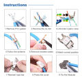 Natalink Cat6a Cat7 Keystone Jack STP RJ45 Tool-Less Zinc Alloy Module Shielded Ethernet Coupler Adapter 10GB for Wall Plate.