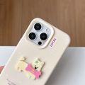INS Cute Cartoon Greedy Puppy Soft Silicone Phone Case For iPhone 16 Pro Max 15 Plus 14 13 12 Pro Max Kawaii Bumper Cover. 