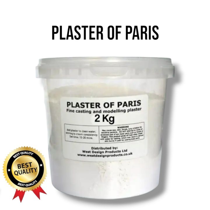 Plaster of Paris - Fine Casting and Modelling Plaster (1kg Tub)(2kg Tub) (5kg Tub)