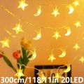 30LED Star Moonlight Fairy String Lights Battery Operated Christmas Fairy Ganland Light For Holiday Party Bedrooms Themed Decor. 