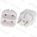 European Conversion Plug 2Pin 4.8mm Plug turn 4.0mm 2 Hole EU Socket Power Distribution Adapter Plug White 16A 250V. 