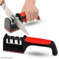 Multifunctional Kitchen 3 Segment High Quality Knife Sharpener Stainless Steel Household Hand Held Machine Effortlessly Enhance Blades Sharpness, Ensuring Optimal Cutting Performance And Durability. 