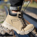 Men Steel Toe Safety Work Boots Indestructible Construction Safety Boots Puncture Proof Male Work Shoes Protective Footwear.