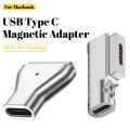 USB C to Magsafe2 PD Fast Charging Magnetic Connector Converter for MacBook Air/Pro 45W 60W 85W T Shape A1466 A1502 A1398 & More.