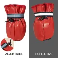 All Season 4 pcs Medium and Large Dog Shoes Outdoor and Indoor Dog Shoes With Reflective Closure Winter Warm Non-Slip Pet Puppy. 