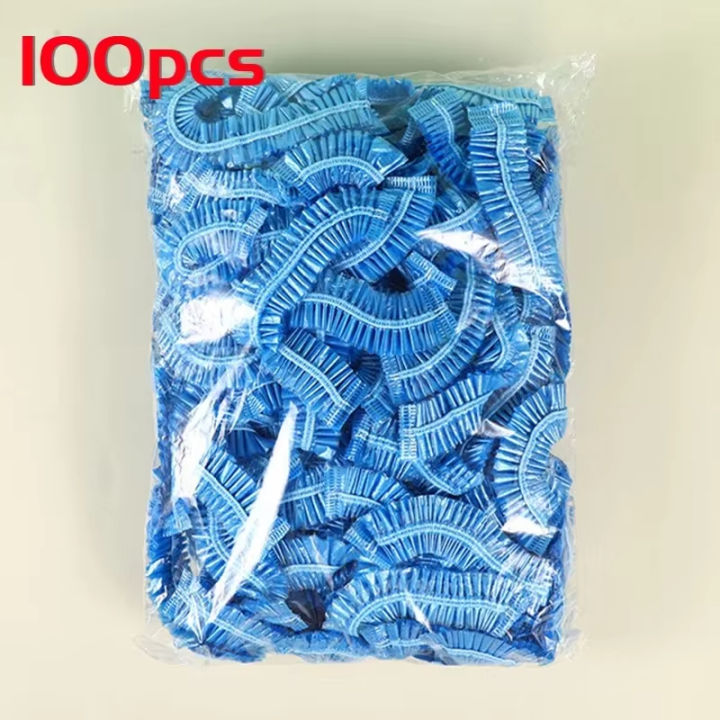 Women's%20Disposable%20Shower%20Cap,%20Plastic%20Waterproof%20Head%20Cover,%20Pink%20Spa%20Salon,%20Hotel%20Hair%20Dye,%20Elastic%20Hair%20Cap,%20100%20Pieces/set%20-%20Image%206