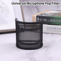 1pc Universal Microphone Pop Filter Condenser Microphone PC Studio Recording Metal Windscreen. 