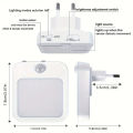 2pcs Night Lights Plug into Wall, LED Motion Sensor Light Indoor，Night Lights for Bedroom,Bathroom,Kitchen,Hallway. 