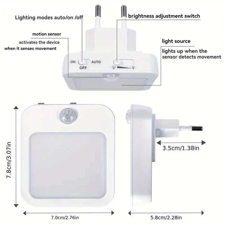 2pcs%20Night%20Lights%20Plug%20into%20Wall,%20LED%20Motion%20Sensor%20Light%20Indoor%EF%BC%8CNight%20Lights%20for%20Bedroom,Bathroom,Kitchen,Hallway%20-%20Image%202