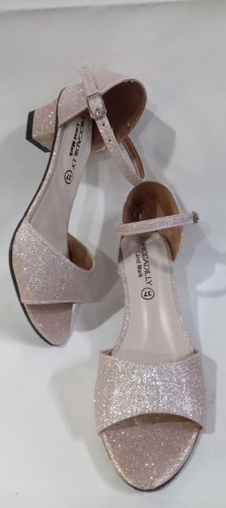 ladies wedding sandles-rose gold