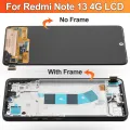 6.67'' AMOLED For Xiaomi Redmi Note 13 4G LCD 23129RAA4G Display With Frame Touch Screen Digitizer Assembly Replacement. 