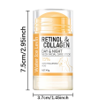 Retinol and Collagen Neck and Face Firming Cream, Firming Neck Cream Stick with Hyaluronic Acid, Moisturizing Formula, Suitable for Men and Women. 