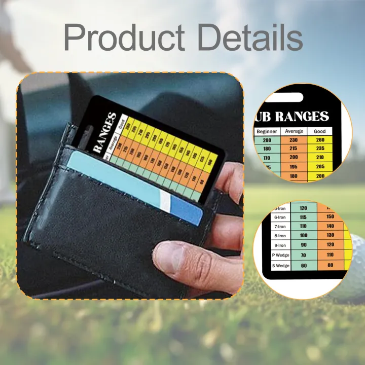 Golf%20Club%20Range%20Chart%20Card%20Gift%20for%20Beginners%20Seasoned%20Golfers%20Men%20and%20Women%20Golf%20Yardage%20Book%20Yardage%20Card%20Easily%20Carry%20tool%20-%20Image%204