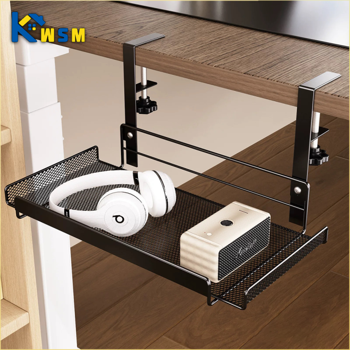 Under Desk Cable Management Tray No Drill Steel Desk Cable Organizers ...