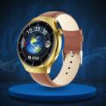 Tech & Trove Watch 4 Pro Golden Edition – Bluetooth Calling Smartwatch with Wireless Charging, Stylish Round Display, Long Battery Life, Sports Modes, Heart Rate & Sleep Monitor, IP67 Waterproof, Compatible with Android & iOS. 