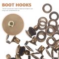 20 Pcs Button Fastener Shoe Boots DIY Buckle Travel Child Shoelace Hook Repair Kit Brass Buttons Hooks with Gasket. 