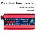 Inverter 12v/24v To 110v/220v Pure Sine Wave Inverter 12v 220v 1000W 1600W DC To AC Portable Auto Converter Car Solor Inverter. 