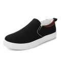 New Trendy Black Color Korean Canvas Sneakers Shoes for Men Slip On Casual Shoes. 