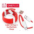100% Original OnePlus 6A Warp Charging Data Cable | USB To Type-C Cable - Fast Charging Compatible With All Smartphone Devices. 