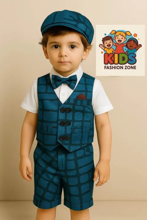 Premium%205-Piece%20Boys%20Formal%20Party%20Suit%20with%20Half%20Shirts,%20Waist%20Coat,Bow%20Tie,%20Cap%20&%20Shorts%20%E2%80%93%20Blue%20Printed%20Design%20Party%20Dress%20For%20Kids%20(6%20Months%20to%207%20Years)%20-%20Image%202