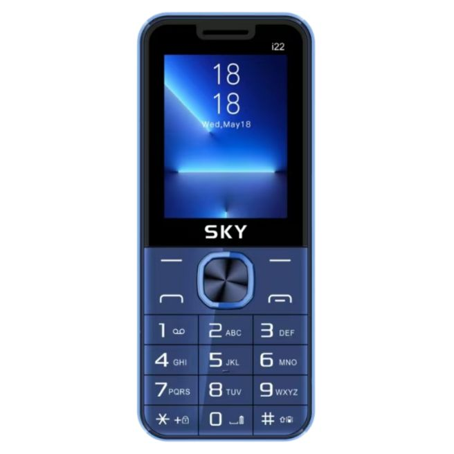 Sky Mobile i22 Keypad Phone with 1 Year Warranty Long Battery Powerful Torchlight Big Display Radio Button Phone