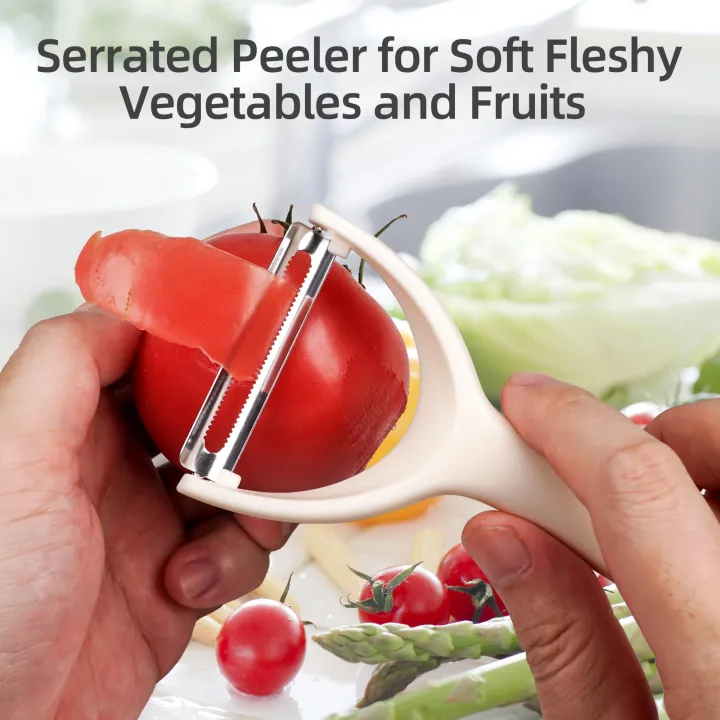 Smart Peeler Y Shape Peeler, Vegetable Peeler Fruit Peeler Multifunction Stainless Steel Blades and hard Plastic Handle