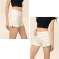 Summer Girls Low Waist White Hot Shorts Women Korean Slim Fit Thin Denim Pants Lady Fashion Designer Short Jeans.