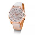 Double Layer Literal Simple Belt Watch Foreign Trade Unisex Quartz Watch.