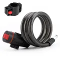 Bicycle Cable Padlock with Mounting Bracket Bike Steel Cable Lock Anti-Theft Mountain Bike Safety Lock for Electric Bike Scooter. 