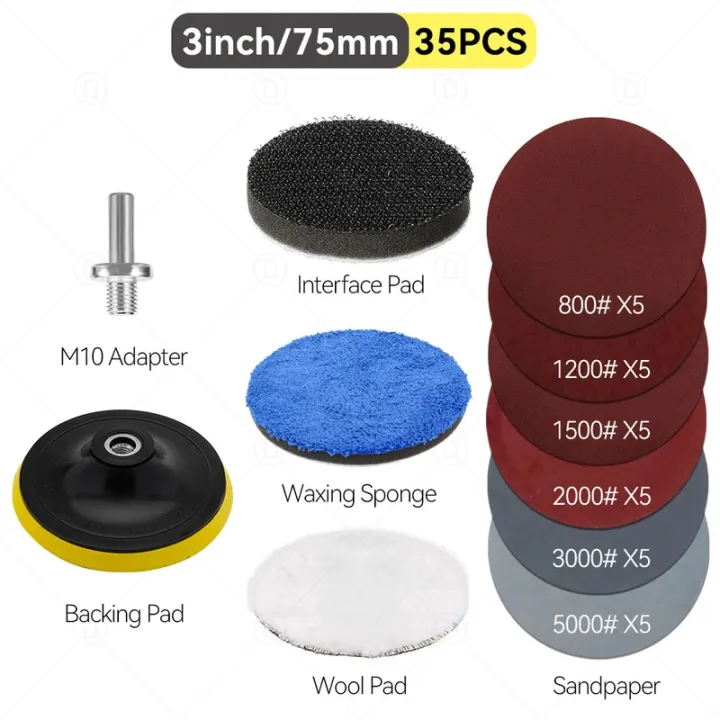 3inCar%20Detailing%20Polishing%20Sponge%20For%20Auto%20Headlight%20Restoration%20Kit%20With%20Buffing%20Pad%20Sanding%20Disc%20Waxing%20Sponge%20M10%20Drill%20-%20Image%202