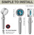 Mode Adjustable Shower Head High pressure  water saving Handheld  Shower Head Stop Water  Bathroom Shower Nozzle. 