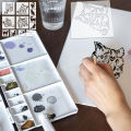 YOMDID 12pcs Lovely Cat Series Graffiti Stencils Reusable DIY cat Multi-Pattern Painting Hollow Out Decorative Templates. 