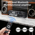 Bluetooth 5.0 Digital Amplifier Board 2.1 Channel 50W*2 100W Large Power Output for Home Sound Systems Adjustable Bass Treble. 