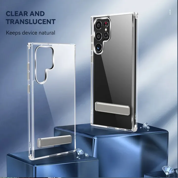 Clear%20Mobile%20Phone%20Case%20with%20Metal%20Kickstand%20for%20Samsung%20Galaxy%20S26%20S25%20S23%20Ultra%20Plus%2022%20S24%20Slim%20Stand%20Cases%20Back%20Cover%20-%20Image%205