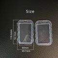Students Cards Protecting Cover Clear Soft Silicone Wave ID Bus Access Card Holder Transparent Staff Working Credit Card Hloder.