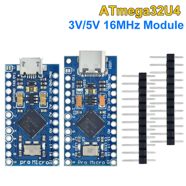 Pro Micro ATmega32U4 5V 16MHz Original Chip Replace ATmega328 For ...