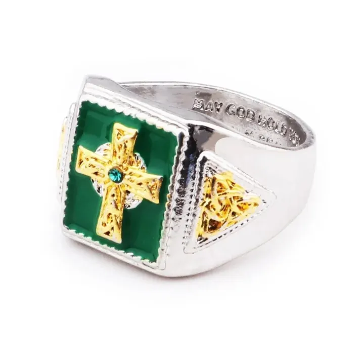 Ireland%20Celtic%20blessing%20ring%20cross%20grandmother%20green%20ring%20male%20cross-border%20goods%20-%20Image%205
