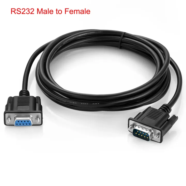 DB9%209Pin%20Serial%20RS232%20Extension%20Cable%20Male%20Female%201.5m%203m%205m%2010m%20Black%20OD5.0%20-%20Image%202