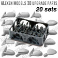 Alexen 1/64 Model Car Metal License Plates Western Style Toy Cars Detail-up Parts Diorama Decoration Simulation Scene Toy. 
