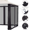 Garden Patio Umbrella Tent Outdoor Camping Net Mosquito Net Mesh Roman Umbrella Net Anti-insect No Stand No Awning Cloth.