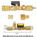 Valve Core Remover Installer Tool, R410A R22 AC Schrader Valve Core Remover, Dual Size 1/4" & 5/16" Port HVAC Valve Core Removal. 