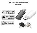 USB Type C to USB Type B Converter Adapter for Smartphone and Microphone Devices. 
