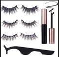 Megnatic Eyelash Kit magic liner with Applicator Extension tweezers Tool (Pack of 3). 