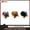 1/4' 6.35mm Guitar Mono Jack Socket, Replacement for ST/TL/LP/SG/Bass Style Electric Guitar, Golden/Chrome/Black. 