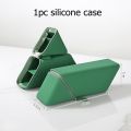 Silicone Pencil Case Foldable Large Capacity Pencil Case Expandable Vertical Versatile Stationery Office Organizer Pencil Case. 