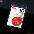 1 frame waterproof PVC card holder card holder staff ID card holder vertical horizontal ID card holder staff name badge holder price/piece ready to ship. 
