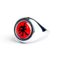 Premium Itachi Glass Topper Stainless Steel Ring - Anime Naruto Jewelry. 