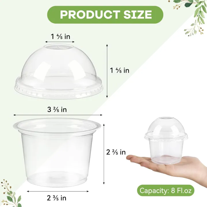 8OZ%20%20Disposable%20Plastic%20Cups%20with%20Dome%20Lids%20Clear%20Dessert%20Cup%20Mini%20Parfait%20Appetizer%20Container%20for%20Ice%20Cream%20Cake%20Fruit%20Jelly%20-%20Image%202