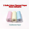 3 Rolls of Mini Printer Paper, Thermal Paper, Printable Stickers for Pocket Thermal Printers. 